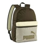 Puma sac � dos vert fonc� kaki pour femme et homme - phase color block backpack dark olive - lux army ...