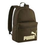 Puma sac � dos vert olive pour femme et homme - phase backpack dark olive - gold moon 316213