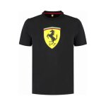 Puma t - shirt homme scuderia ferrari f1 avec grand logo scudetto noir