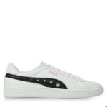 Baskets fille - puma smash 3. 0 dance party jr - blanc - lacets - semelle softfoam +