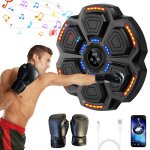 Punching ball bluetooth intelligent avec gants - appareil de boxe musicale - compteur led 9 vitesses ...
