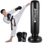 Punching ball enfants avec gants de boxe: 150cm boxe enfant gonflable - sac de frappe enfant cadeau pour ...