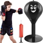 Punchingball table : punching ball de bureau mini sac de frappe avec ventouse et pompe � air sac de frappe ...