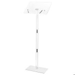 Pupitre de confrence 1045 cm - vevor - podium sur pied en acrylique - lutrin pour prsentation - avec ...