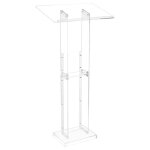 Pupitre de conférence 1265 cm - vevor - podium sur pied en acrylique - lutrin pour présentation avec ... Pupitre de conférence 1265 cm - vevor - podium sur pied en acrylique - lutrin pour présentation avec ...