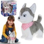 Puppy luv - chiot husky interactif chien en peluche pour enfants luna 4 sons 2 +