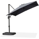 Parasol d�port� purple leaf 25 � 25 m carr� avec aluminium rotatif � 360�manivelle inclinable uv50 + ...