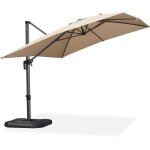 Parasol d�port� purple leaf 27 x 35 m rectangulaire avec 8 baleines en aluminium et rotation � 360� toile ...