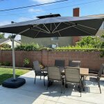 Purple leaf parasol dport rectangulaire 2. 7 x 3. 65 m parasol de jardin extrieur toit  double rotatif ...