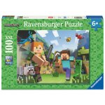 Puzzle de 100 pices ravensburger minecraft