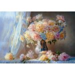 Puzzle 1500 pi�ces : pivoines pastel