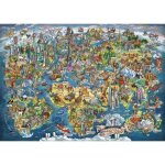 Puzzle 3000 pices : merveilleuse carte du monde