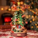 Puzzle 3d en bois � construire - robotime christmas melody tree music dreamer diy