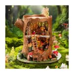 Puzzle 3d en bois � construire - robotime kit de maison miniature � monter soi - m�me cabane dans les ...