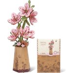 Puzzle 3d en bois  construire - robotime rolife fleurs artificielles sakura 3d puzzle diy fleur en bois ...