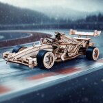 Puzzle 3d en bois  construire - robotime voiture de course diy