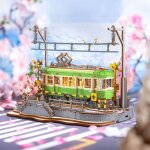 Puzzle 3d en bois  construire - robotime voyage sakura diy