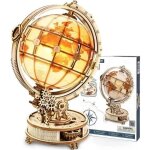 Puzzle 3d bois globe lumineux maquette en bois a construire adulte - kits de modles de bricolage construction ...