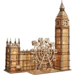 Puzzle 3d music park big ben maquette m�canique en bois - cadeau �l�gant