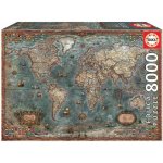 Puzzle 8000 pi�ces mappemonde historique - 18017 - educa borr�s