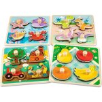 Puzzle bois bebe - 4 pièces puzzle en bois enfant encastrement de animaux jouet Éducatif montessori jouets ... Puzzle bois bebe - 4 pièces puzzle en bois enfant encastrement de animaux jouet Éducatif montessori jouets ...