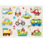 Puzzle en bois bebe puzzle encastrement vhicule pour enfants