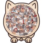 Puzzle chat en bois de 135 pi�ces - puzzles animal irr�gulier amusant
