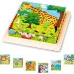 Puzzle cube animaux - bois - montessori - 6 en 1 - enfants 1 - 3 ans