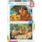 Puzzle disney animaux - educa - 2x20 pi�ces - pour enfants d�s 3 ans