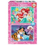 Puzzle disney princesses ariel et jasmine - educa - 2x48 pi�ces - pour enfants d�s la naissance