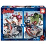 Puzzle - educa - 2x500 marvel mania - avengers - adulte - dessins anims et bd