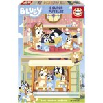 Puzzle - educa - bluey - 2 x 16 pi�ces - multicolore - pour enfants � partir de 3 ans