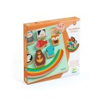 Puzzle et jeu d�quilibre - djeco - puzz & boom rainbow - multicolore - 11 pi�ces - 21x21 cm