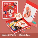 Puzzles magn�tiques - changer de visage - voiture avion - activit�s de voyage - enfants 3 � 6 ans