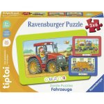 Puzzle - ravensburger - 227 - tiptoi� - 3 puzzles (tracteur pelle camion) - 6 pi�ces avec sons