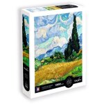 Puzzle - sentosphere - calypto - 1000 pi�ces - champ de bl� avec cypr�s - vincent van gogh - d�s 9 ans ...