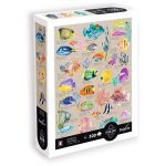 Puzzle - sentosphere - calypto - 500 pi�ces - poissons exotiques - toucher soyeux - d�s 8 ans