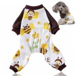 Pyjama pour petit chien combinaison douce pour chiot et chat v�tements confortables pour animaux de compagnie ...
