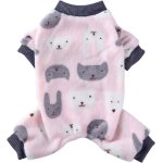 Pyjama pour chien - gigicial - s / m / l / xl - polyester - doux et respirant - confortable en hiver