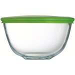 Pyrex bol de préparation + couvercle en plastique 14 cm transparent Pyrex bol de préparation + couvercle en plastique 14 cm transparent