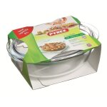 Pyrex cocotte ovale essential 4 l transparent
