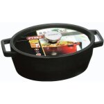 Pyrex cocotte ovale slow cook - 58 l - gris foncé - tous feux dont induction Pyrex cocotte ovale slow cook - 58 l - gris foncé - tous feux dont induction