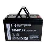 Q - batteries 12lcp - 60 batterie vrla agm � cycle profond 12 v 63 ah