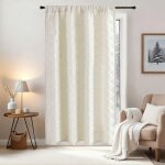 Qelus 1x rideau occultants thermiques double couche isolants anti froid&vent rideau dhiver pour fen�tre&porte ...