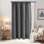 Qelus 1x rideau occultants thermiques double couche isolants anti froid&vent rideau dhiver pour fen�tre&porte ...