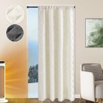 Qelus 1x rideau occultants thermiques double couche isolants anti froid&vent rideau dhiver pour fenêtre&porte ... Qelus 1x rideau occultants thermiques double couche isolants anti froid&vent rideau dhiver pour fenêtre&porte ...