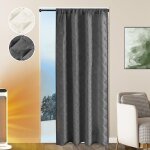 Qelus 1x rideau occultants thermiques double couche isolants anti froid&vent rideau dhiver pour fenêtre&porte ... Qelus 1x rideau occultants thermiques double couche isolants anti froid&vent rideau dhiver pour fenêtre&porte ...