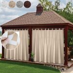 Qelus rideau thermique � pattes de fen�tre draperies imperm�able - occultant thermiques uv blackout - ...