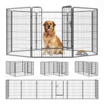 Qianruida enclos pour chien modulable parc pour chien 80 x 100 cm clture pliable animaux grillage 8 ...