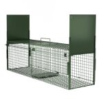 Qianruida pige de capture pour petits animaux 100x28x28cm 2 entres pige fouine lapin rat cage pour ...